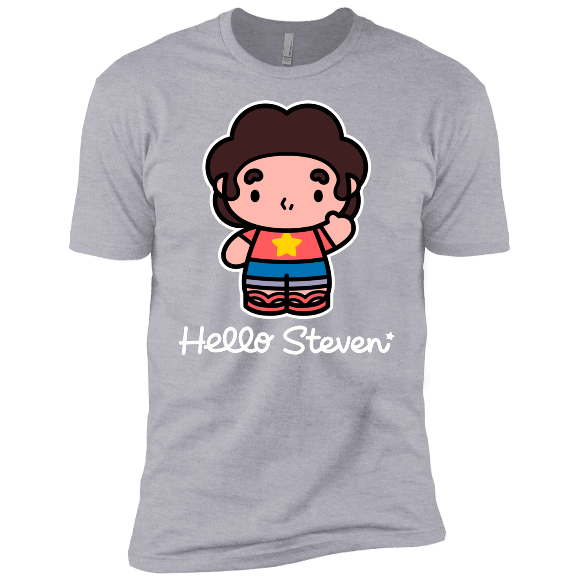 T-Shirts Heather Grey / YXS Hello Steven Boys Premium T-Shirt