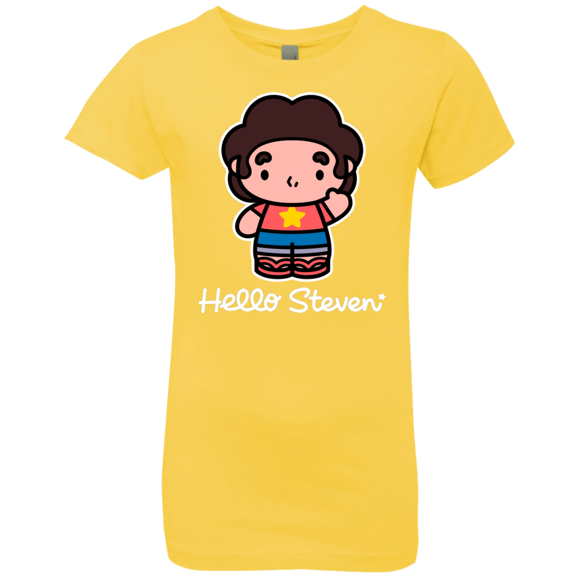 T-Shirts Vibrant Yellow / YXS Hello Steven Girls Premium T-Shirt