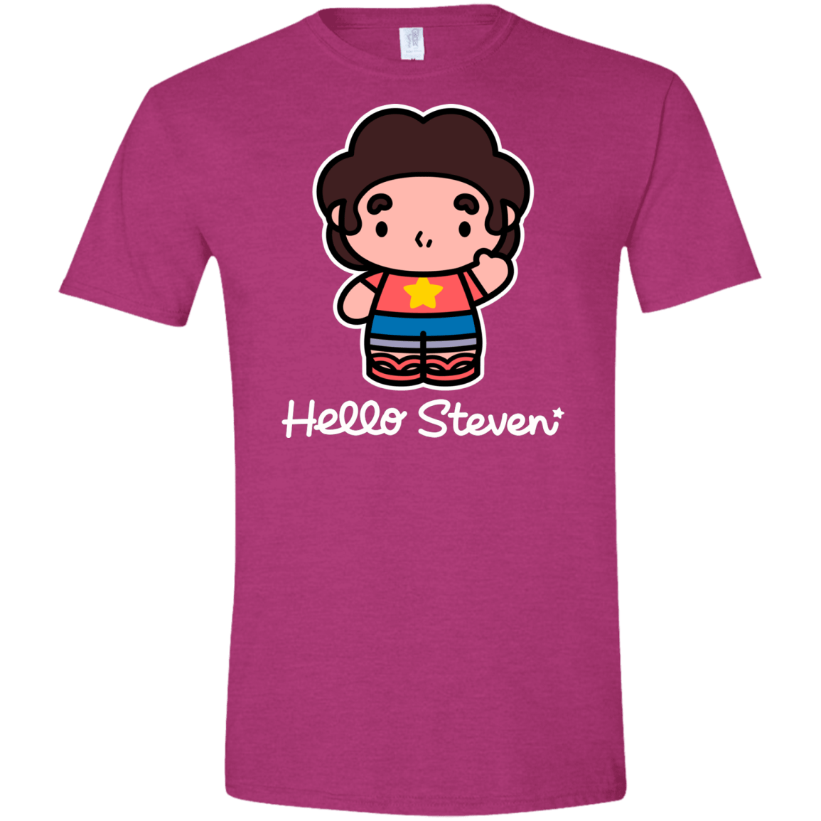 T-Shirts Antique Heliconia / S Hello Steven Men's Semi-Fitted Softstyle