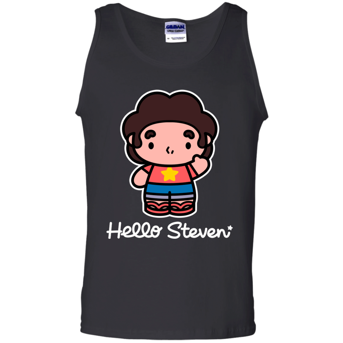 T-Shirts Black / S Hello Steven Men's Tank Top