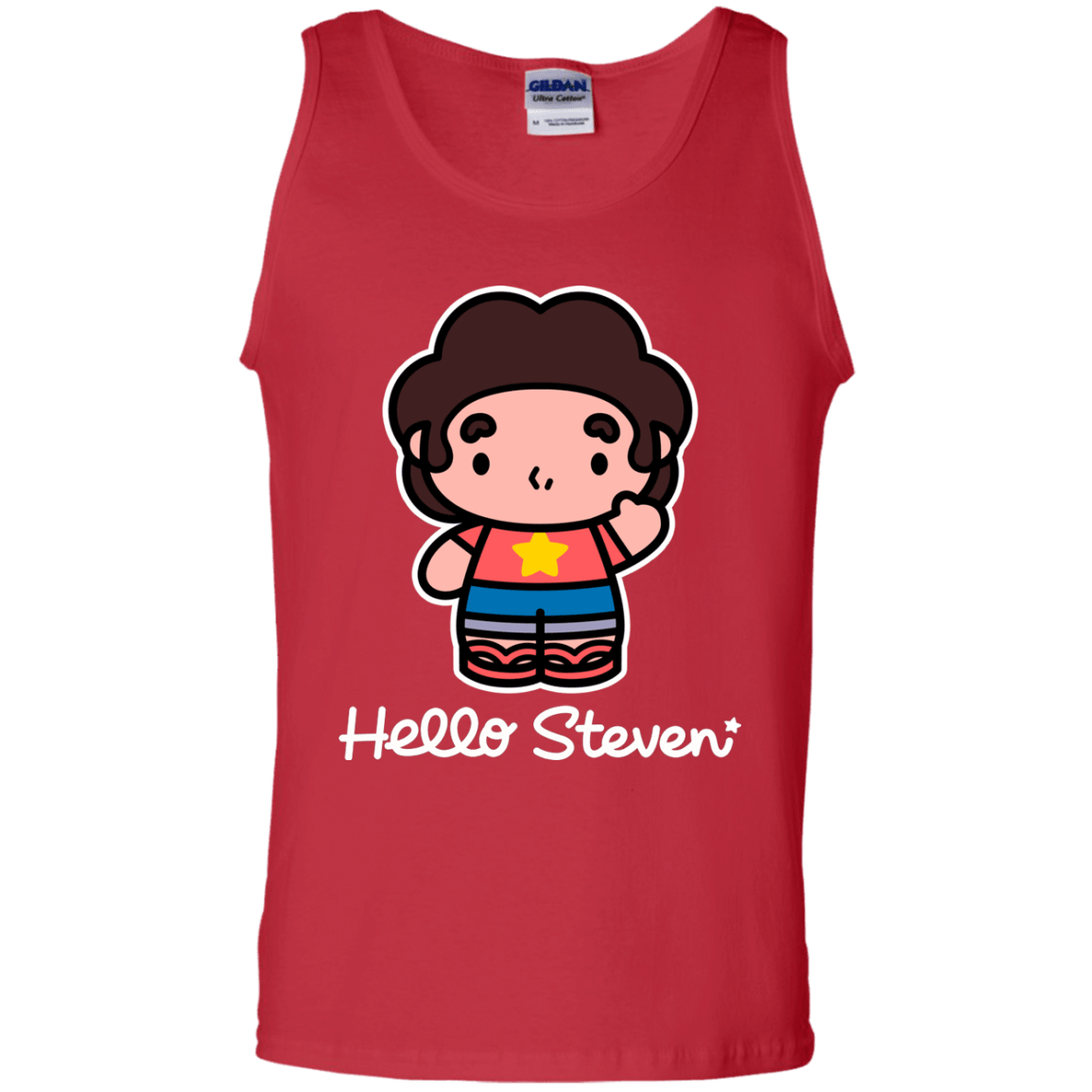 T-Shirts Red / S Hello Steven Men's Tank Top