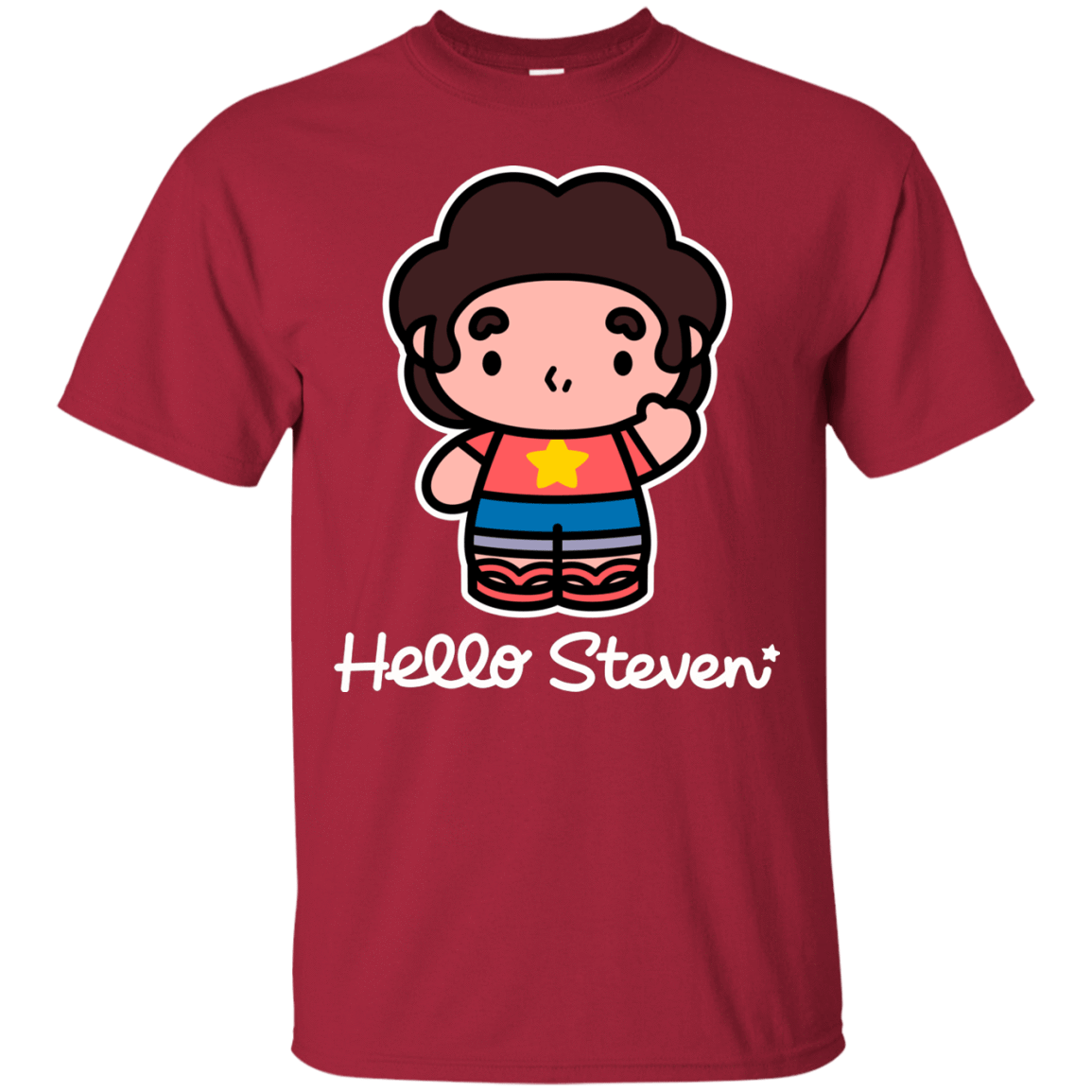 T-Shirts Cardinal / S Hello Steven T-Shirt