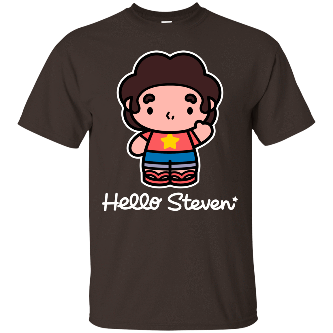 T-Shirts Dark Chocolate / S Hello Steven T-Shirt