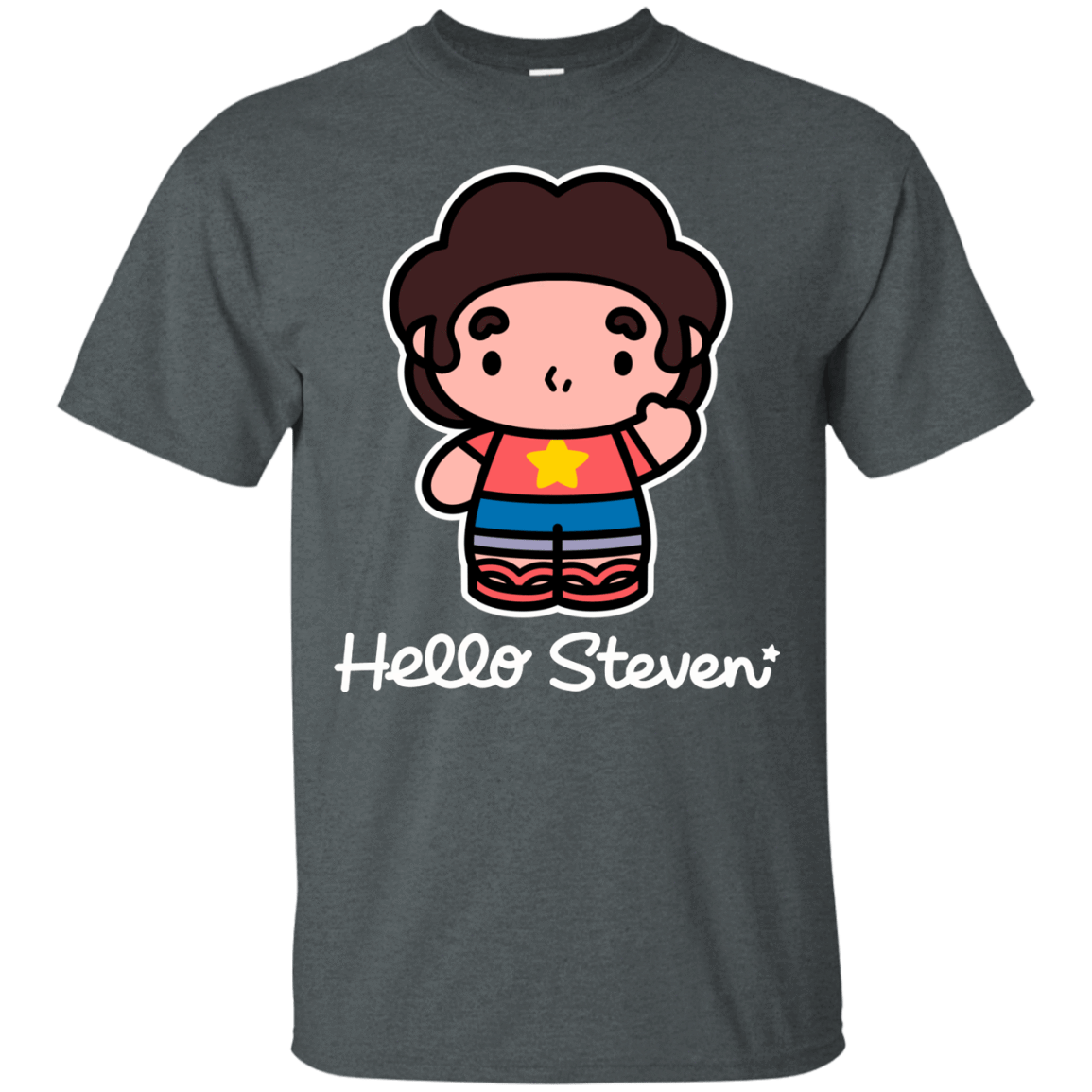 T-Shirts Dark Heather / S Hello Steven T-Shirt