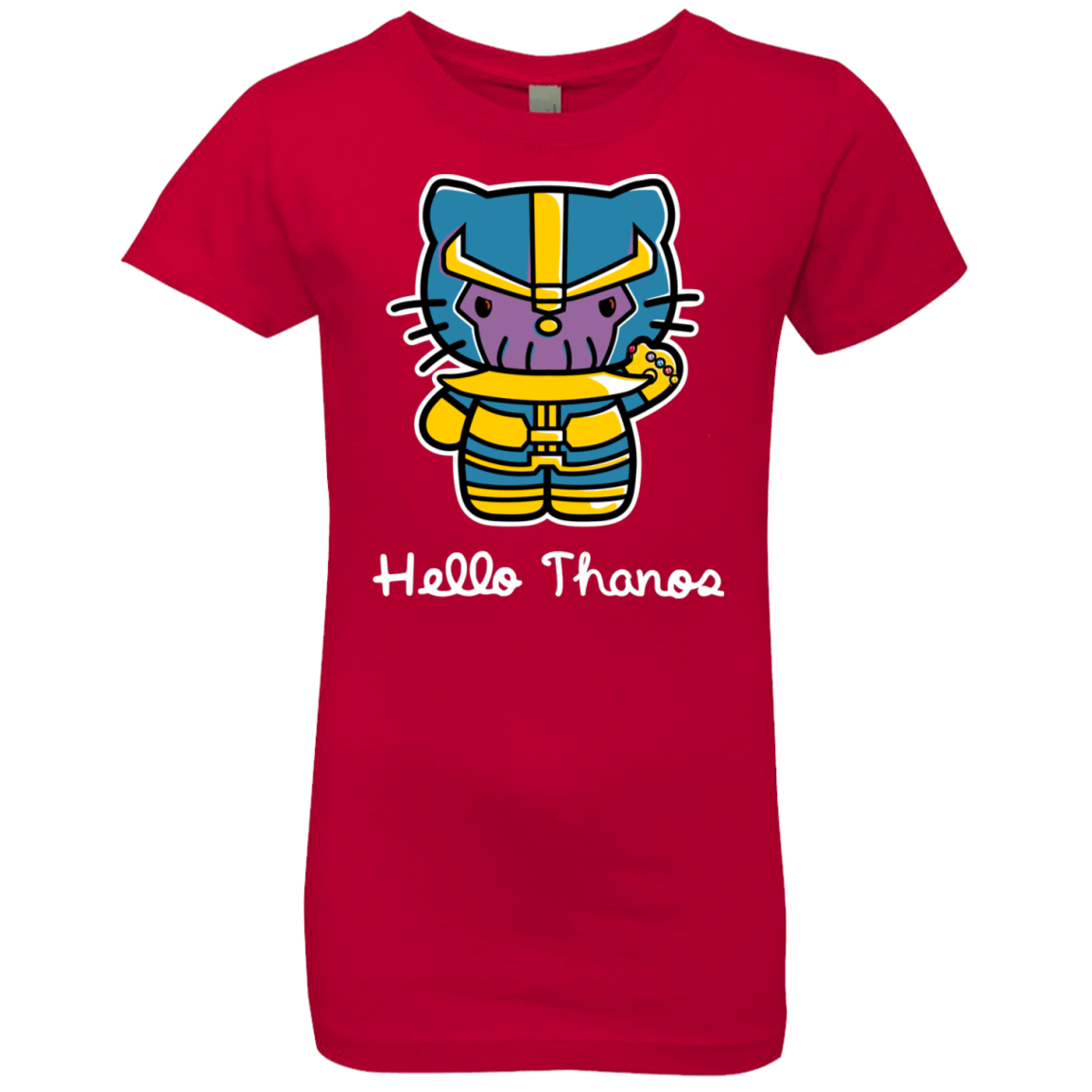 T-Shirts Red / YXS Hello Thanos Girls Premium T-Shirt