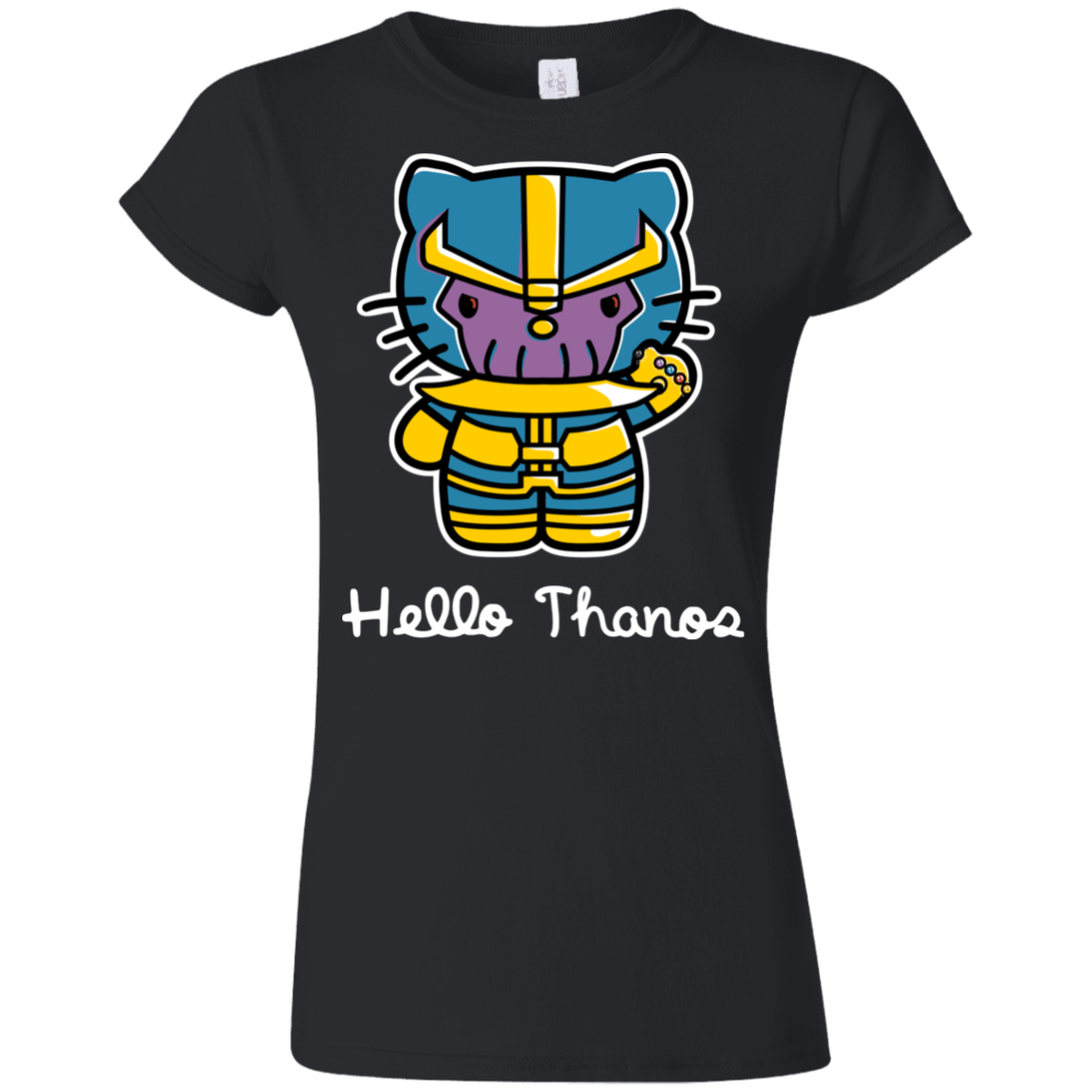 T-Shirts Black / S Hello Thanos Junior Slimmer-Fit T-Shirt