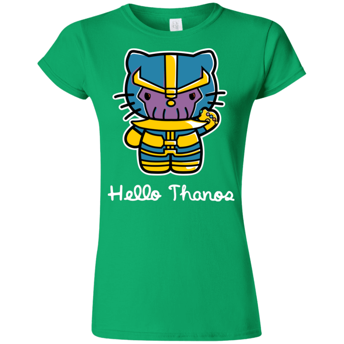 T-Shirts Irish Green / S Hello Thanos Junior Slimmer-Fit T-Shirt