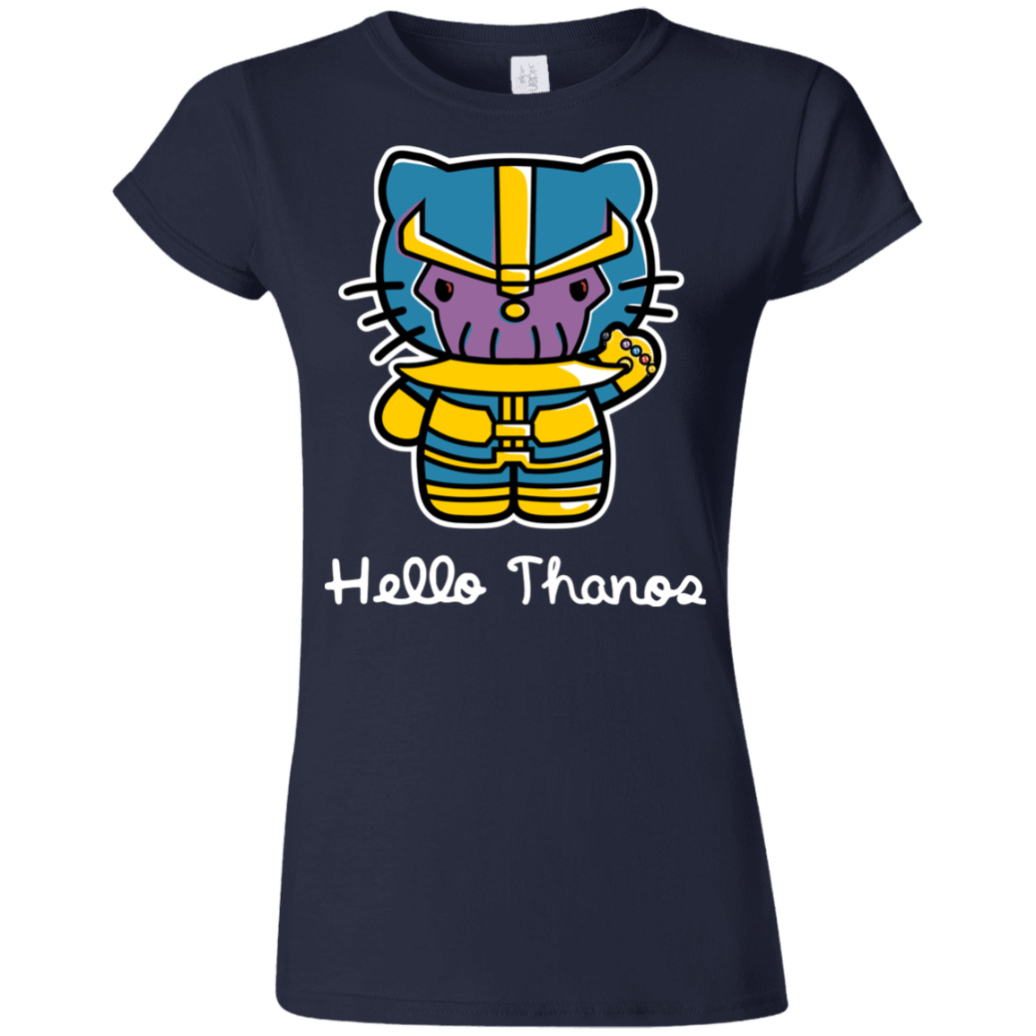 T-Shirts Navy / S Hello Thanos Junior Slimmer-Fit T-Shirt