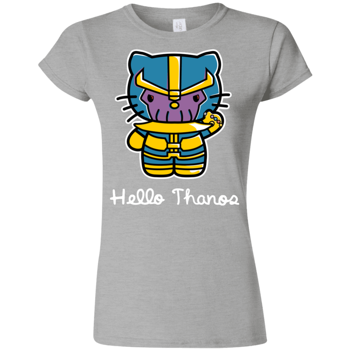 T-Shirts Sport Grey / S Hello Thanos Junior Slimmer-Fit T-Shirt