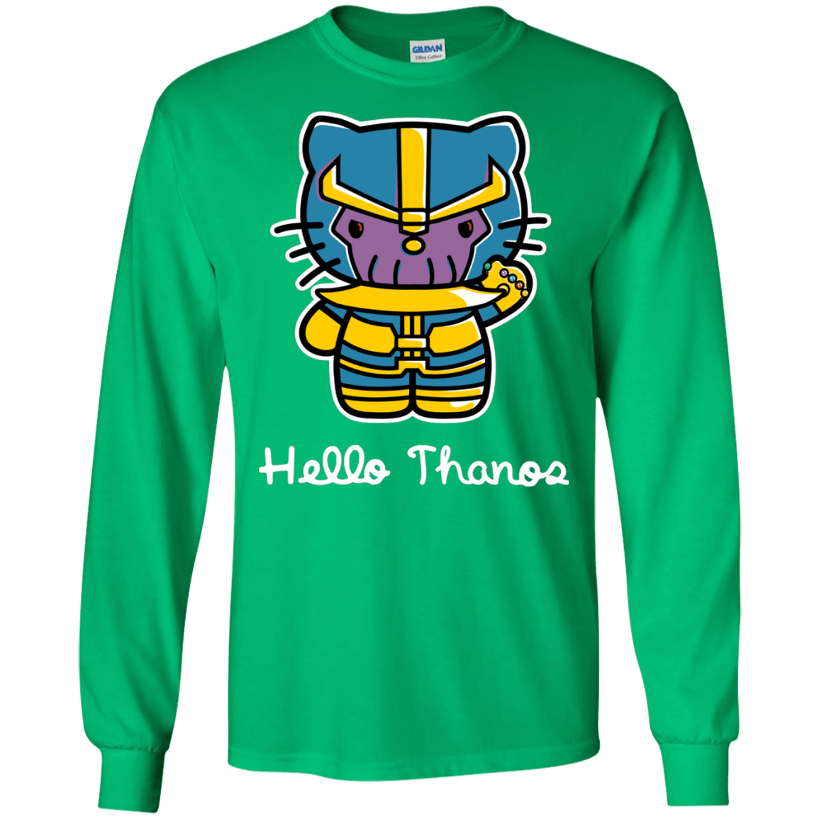 T-Shirts Irish Green / S Hello Thanos Men's Long Sleeve T-Shirt