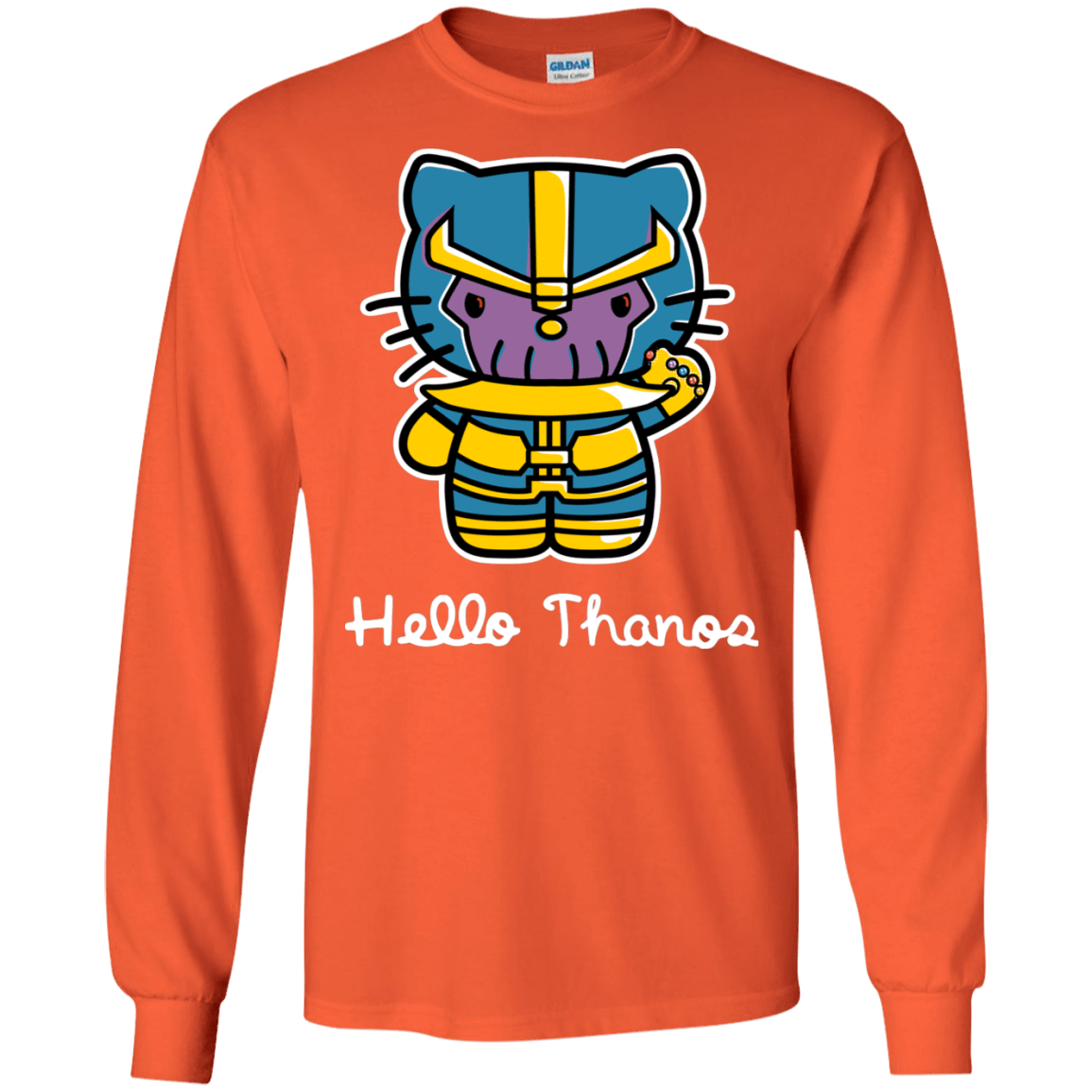 T-Shirts Orange / S Hello Thanos Men's Long Sleeve T-Shirt
