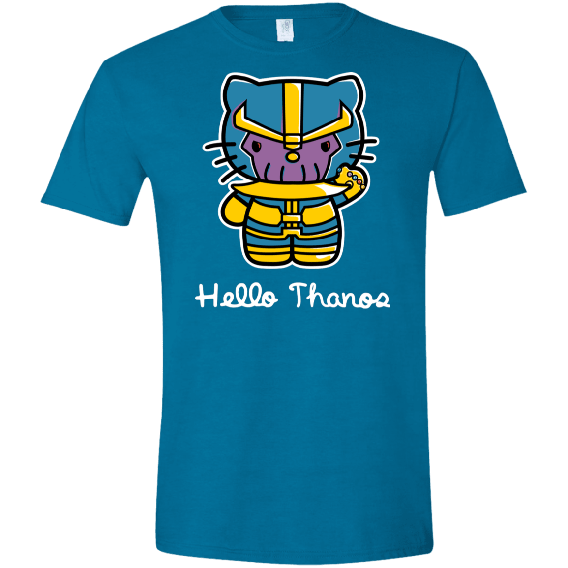 T-Shirts Antique Sapphire / S Hello Thanos Men's Semi-Fitted Softstyle