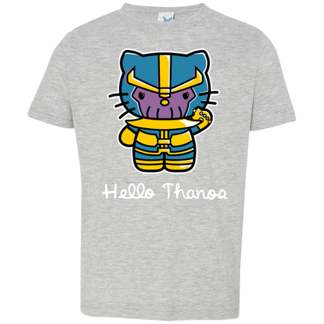 T-Shirts Heather Grey / 2T Hello Thanos Toddler Premium T-Shirt