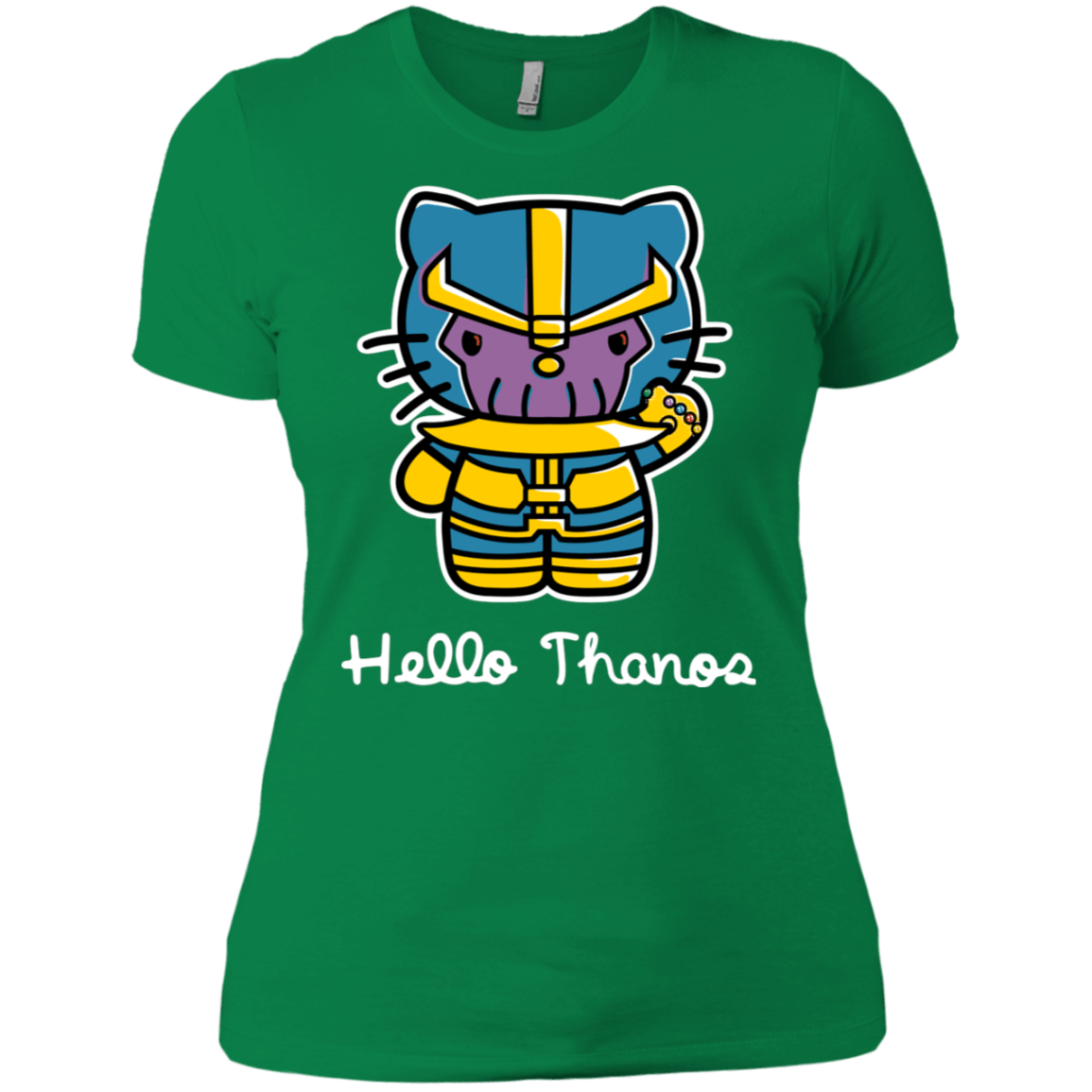 T-Shirts Kelly Green / X-Small Hello Thanos Women's Premium T-Shirt