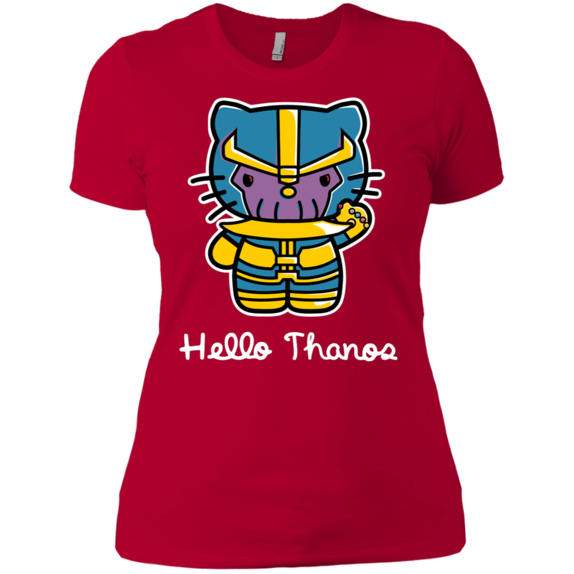 T-Shirts Red / X-Small Hello Thanos Women's Premium T-Shirt
