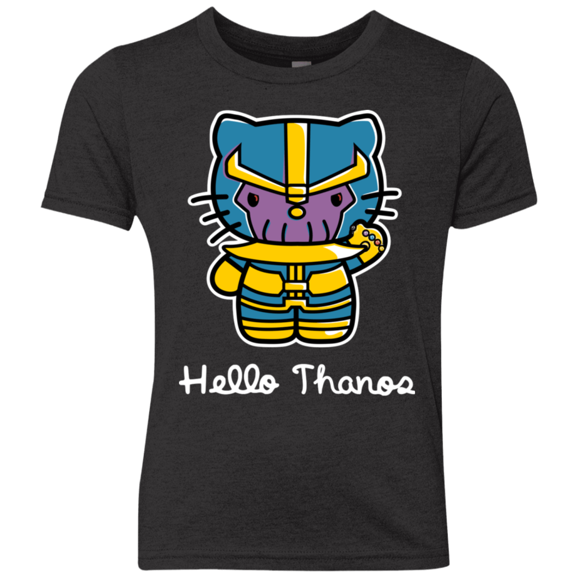 T-Shirts Vintage Black / YXS Hello Thanos Youth Triblend T-Shirt