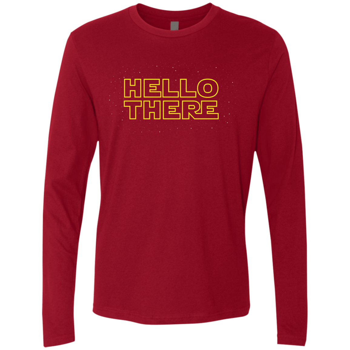 T-Shirts Cardinal / S Hello There Men's Premium Long Sleeve
