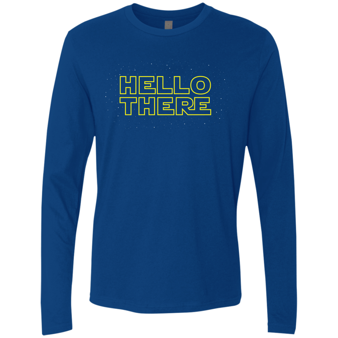 T-Shirts Royal / S Hello There Men's Premium Long Sleeve
