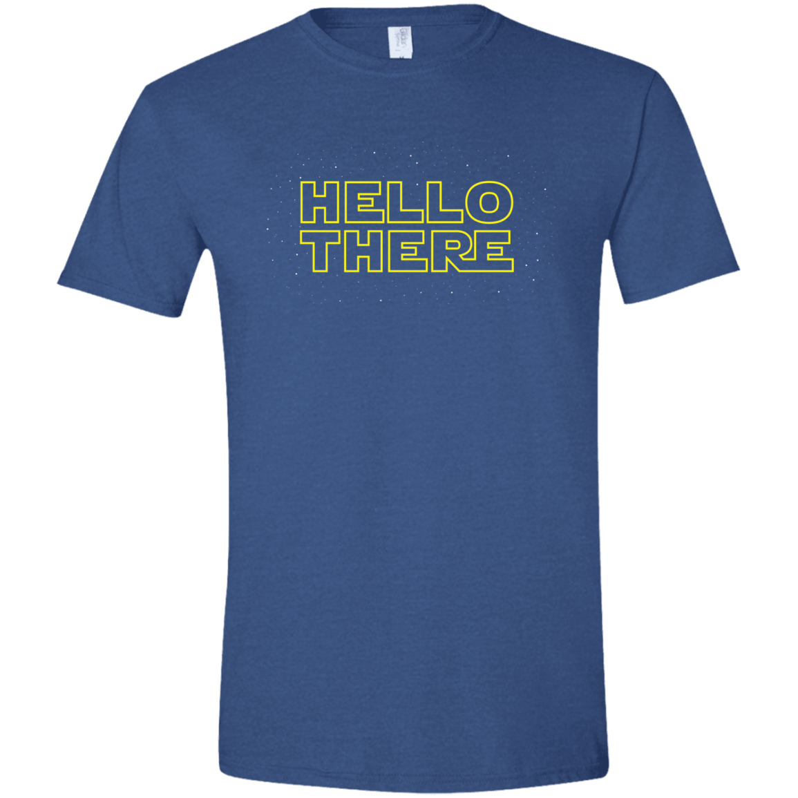 T-Shirts Heather Royal / X-Small Hello There Men's Semi-Fitted Softstyle