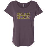 T-Shirts Vintage Purple / X-Small Hello There Triblend Dolman Sleeve