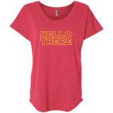 T-Shirts Vintage Red / X-Small Hello There Triblend Dolman Sleeve