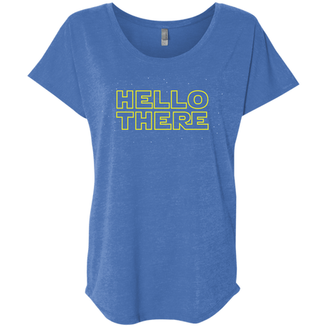 T-Shirts Vintage Royal / X-Small Hello There Triblend Dolman Sleeve