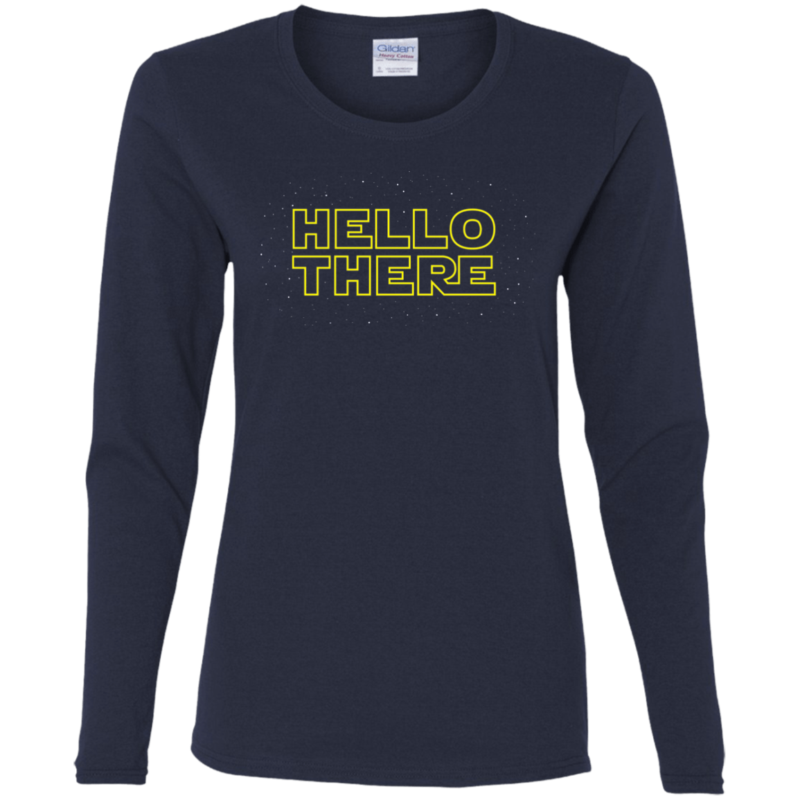 T-Shirts Navy / S Hello There Women's Long Sleeve T-Shirt