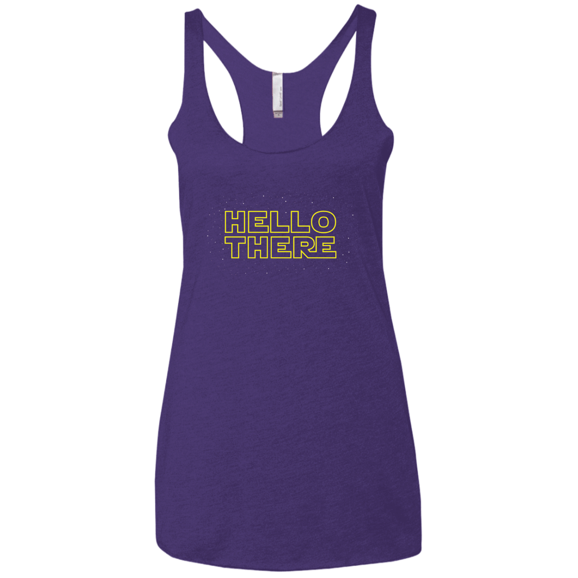 T-Shirts Purple Rush / X-Small Hello There Women's Triblend Racerback Tank
