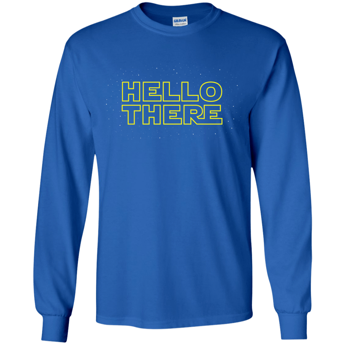 T-Shirts Royal / YS Hello There Youth Long Sleeve T-Shirt