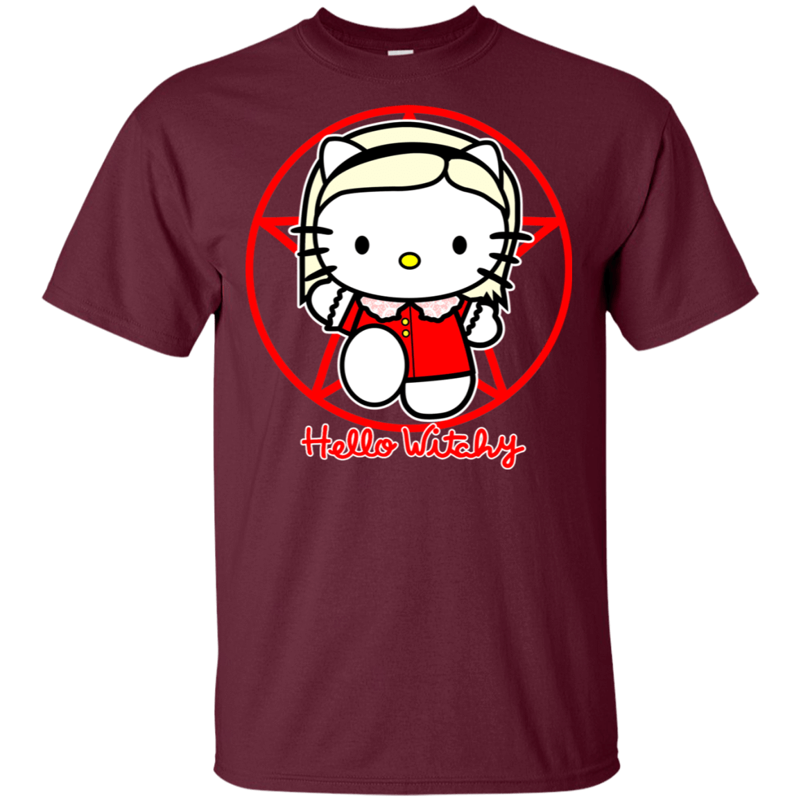 T-Shirts Maroon / S Hello Witchy T-Shirt