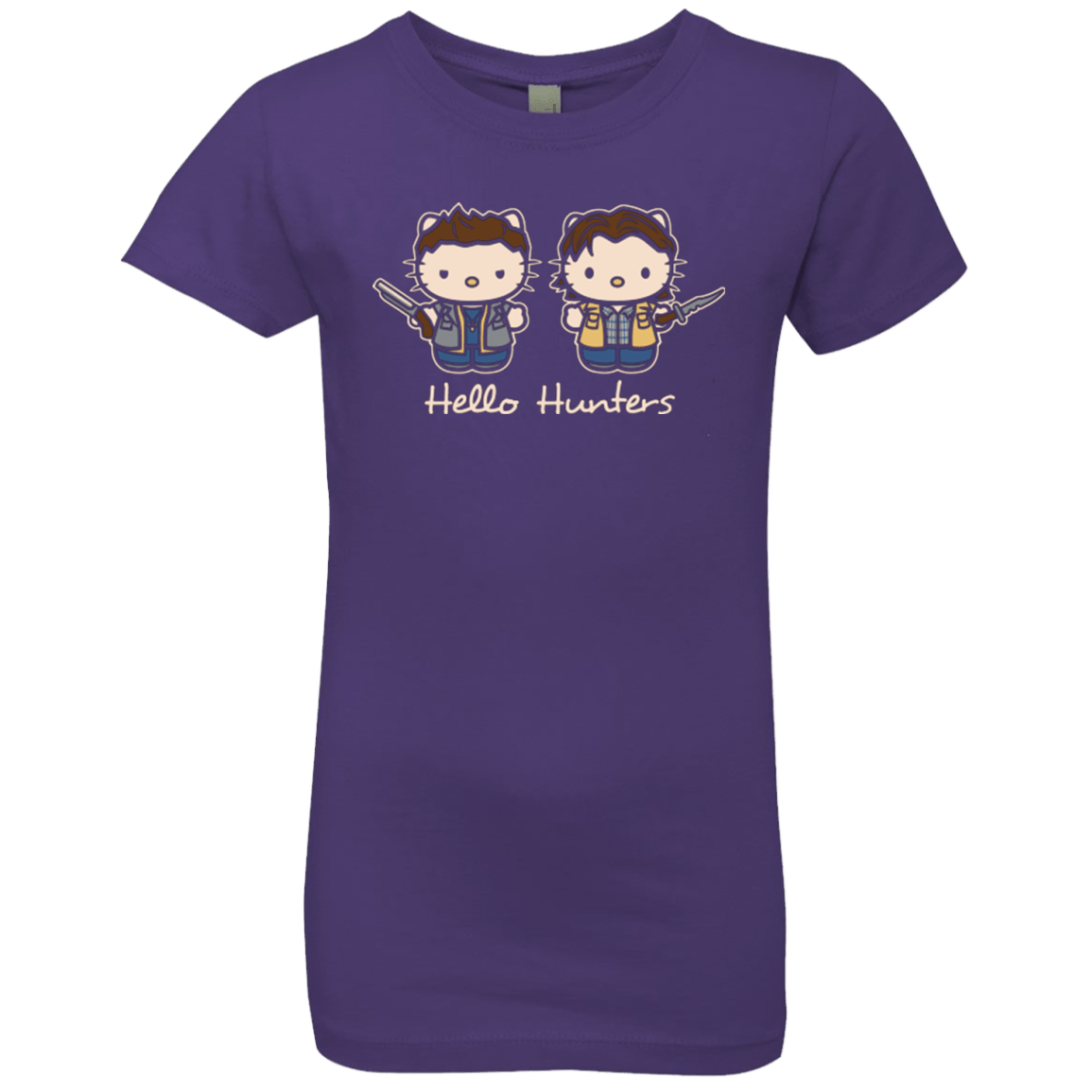 T-Shirts Purple Rush / YXS hellohunters Girls Premium T-Shirt