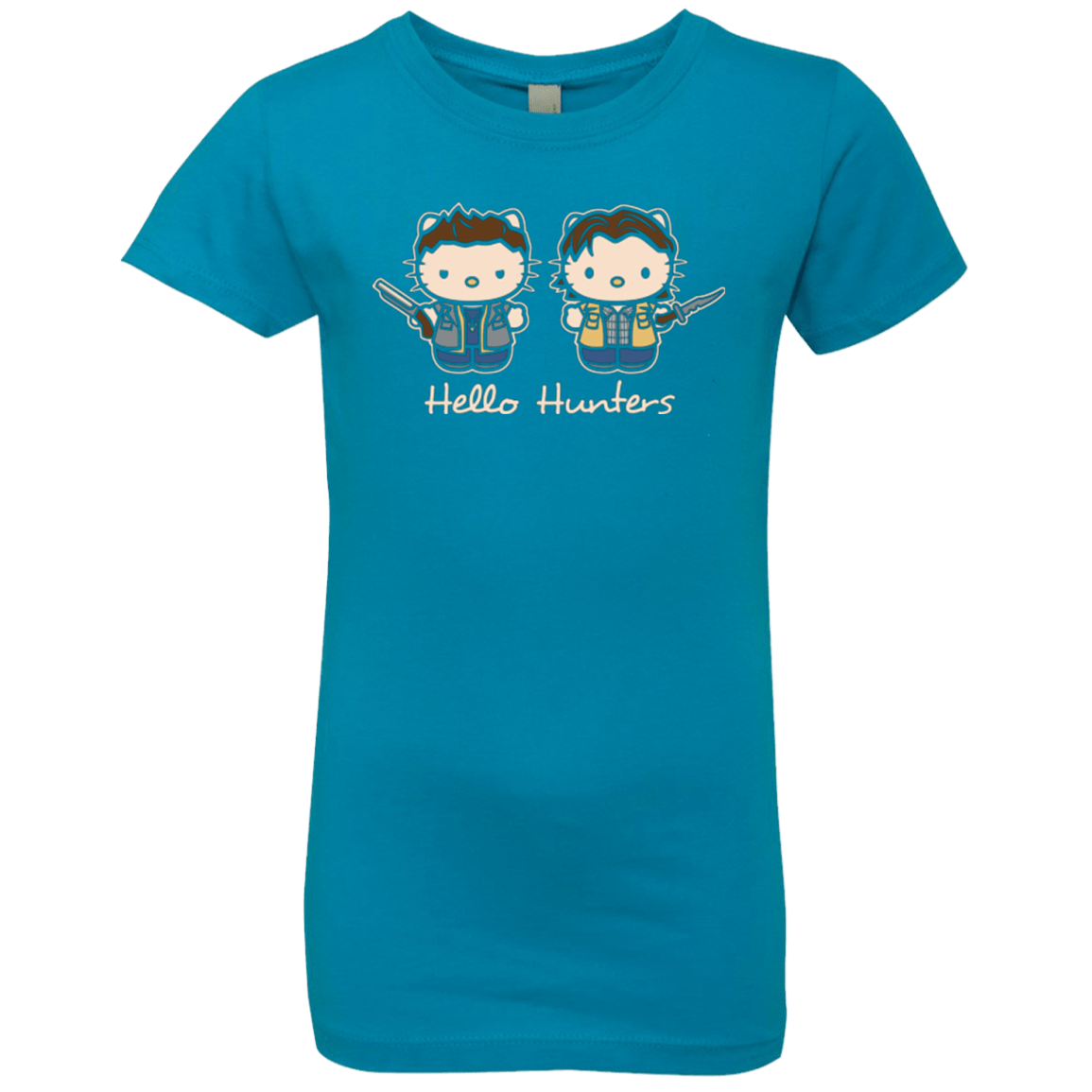 T-Shirts Turquoise / YXS hellohunters Girls Premium T-Shirt