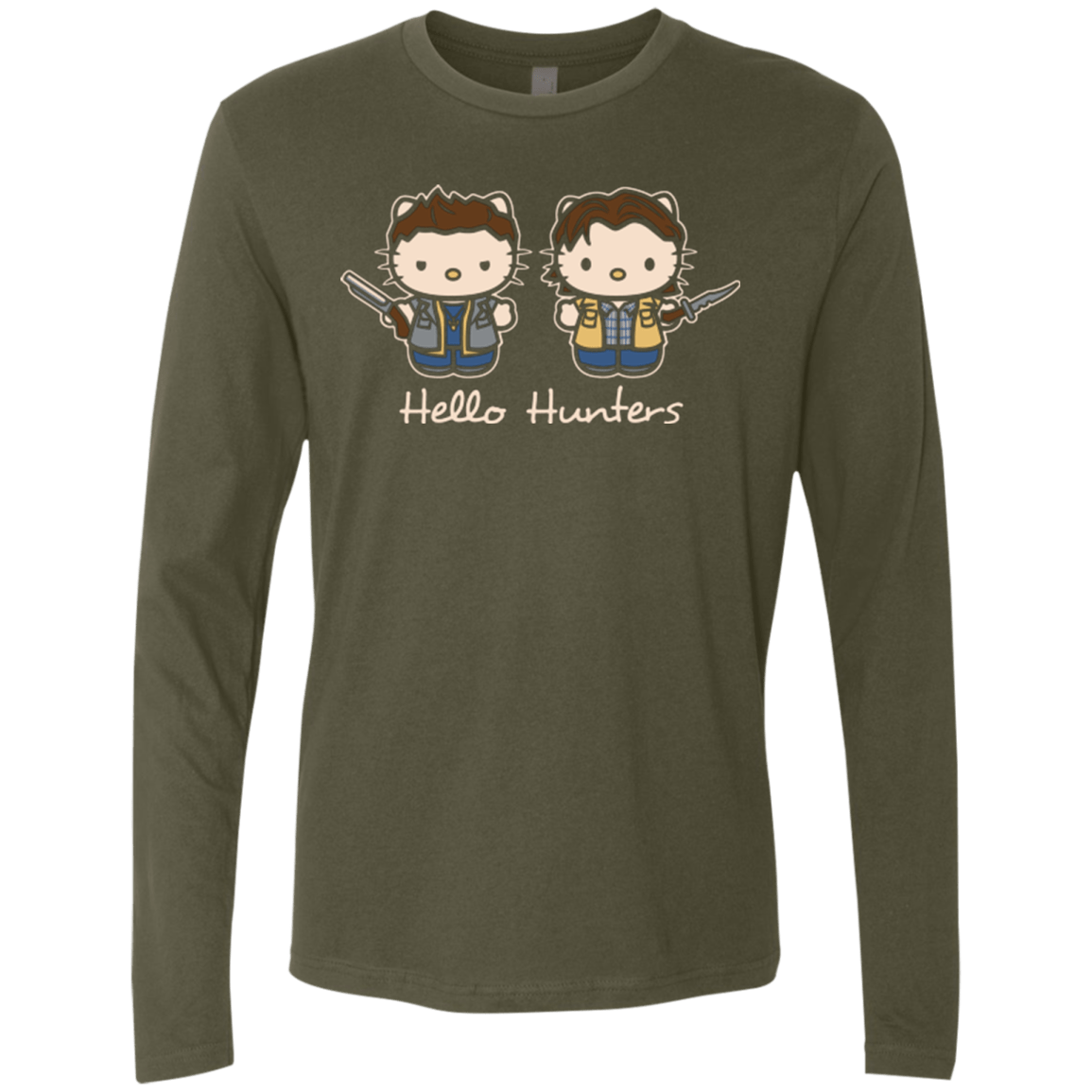 T-Shirts Military Green / Small hellohunters Men's Premium Long Sleeve