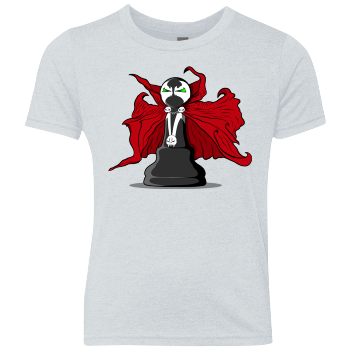 T-Shirts Heather White / YXS Hells Pawn Youth Triblend T-Shirt