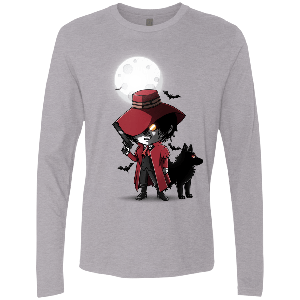 T-Shirts Heather Grey / Small Hellsing Ultimate Men's Premium Long Sleeve