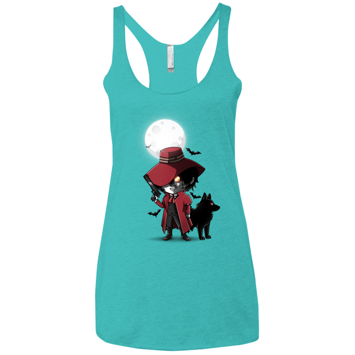 T-Shirts Tahiti Blue / X-Small Hellsing Ultimate Women's Triblend Racerback Tank