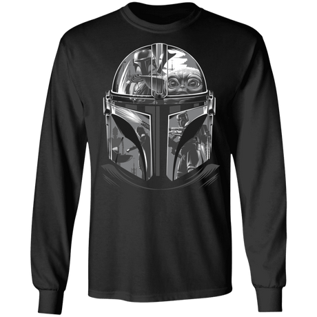 T-Shirts Black / S Helmet Mandalorian Men's Long Sleeve T-Shirt