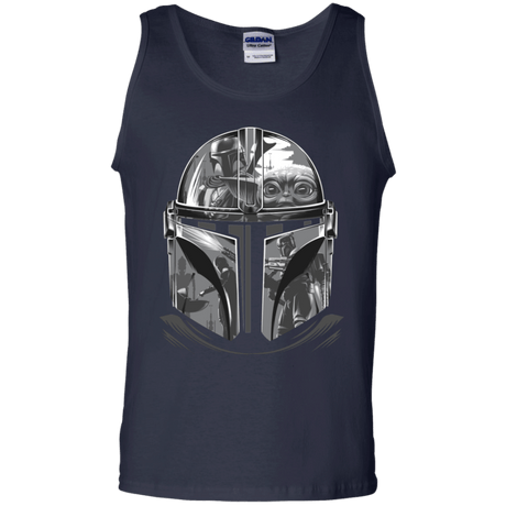 T-Shirts Navy / S Helmet Mandalorian Men's Tank Top