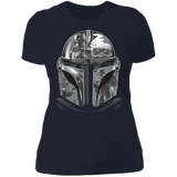 T-Shirts Midnight Navy / X-Small Helmet Mandalorian Women's Premium T-Shirt