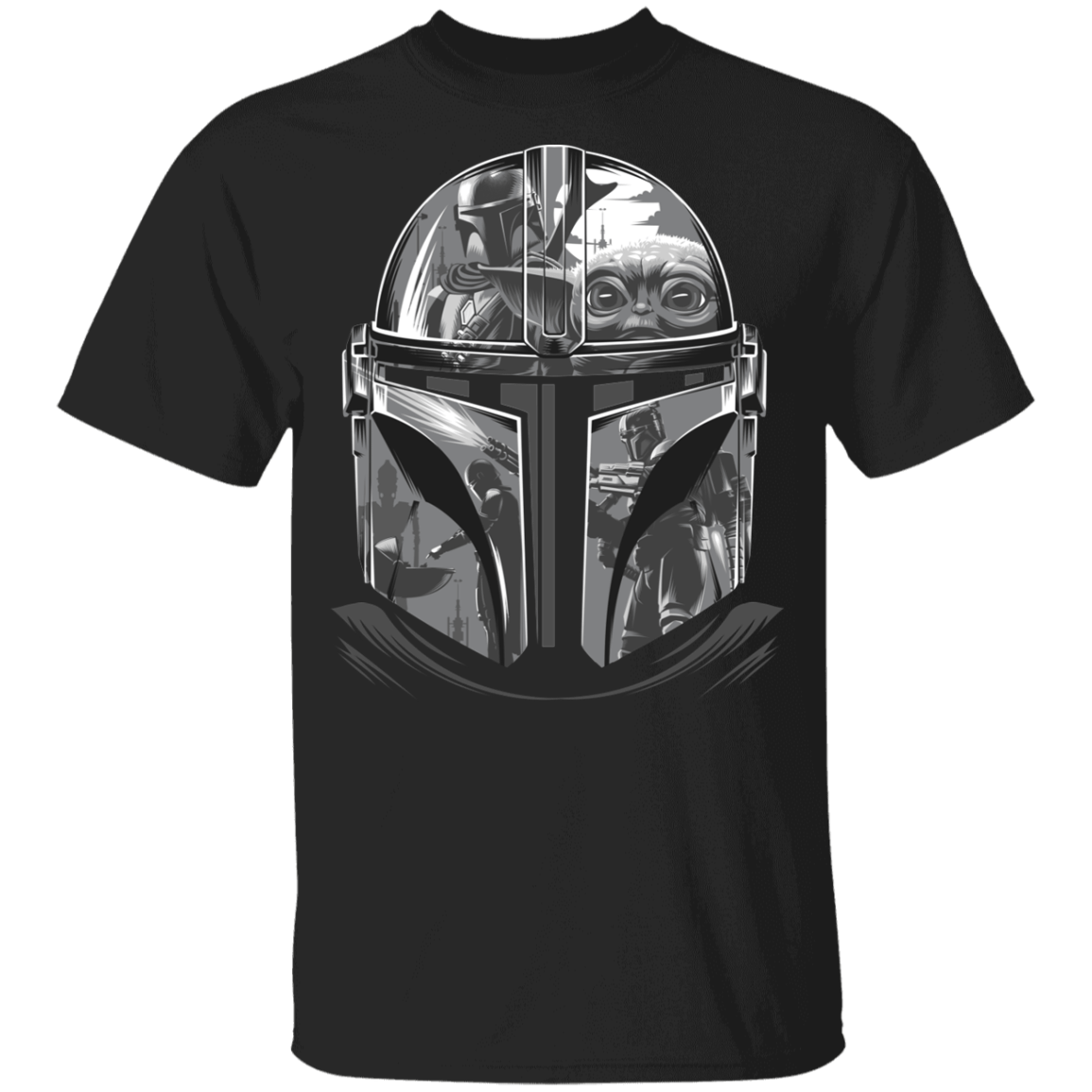 T-Shirts Black / YXS Helmet Mandalorian Youth T-Shirt