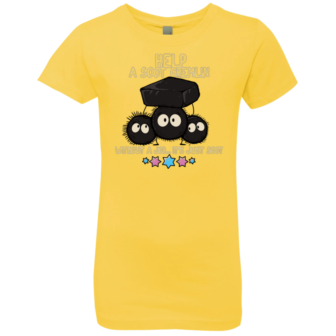 T-Shirts Vibrant Yellow / YXS HELP A SOOT GREMLIN Girls Premium T-Shirt