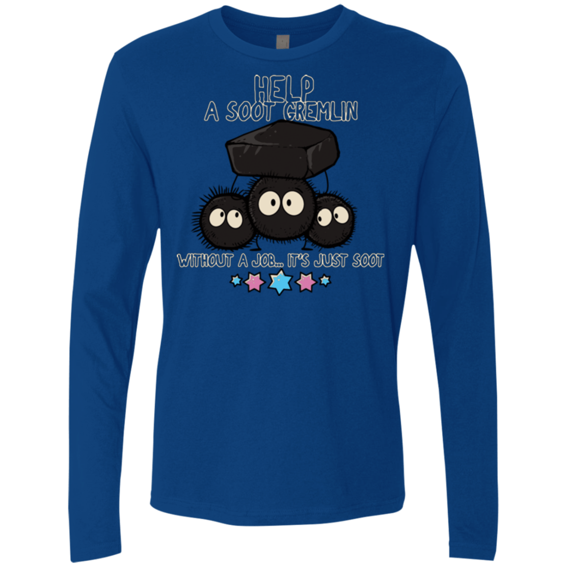 T-Shirts Royal / Small HELP A SOOT GREMLIN Men's Premium Long Sleeve
