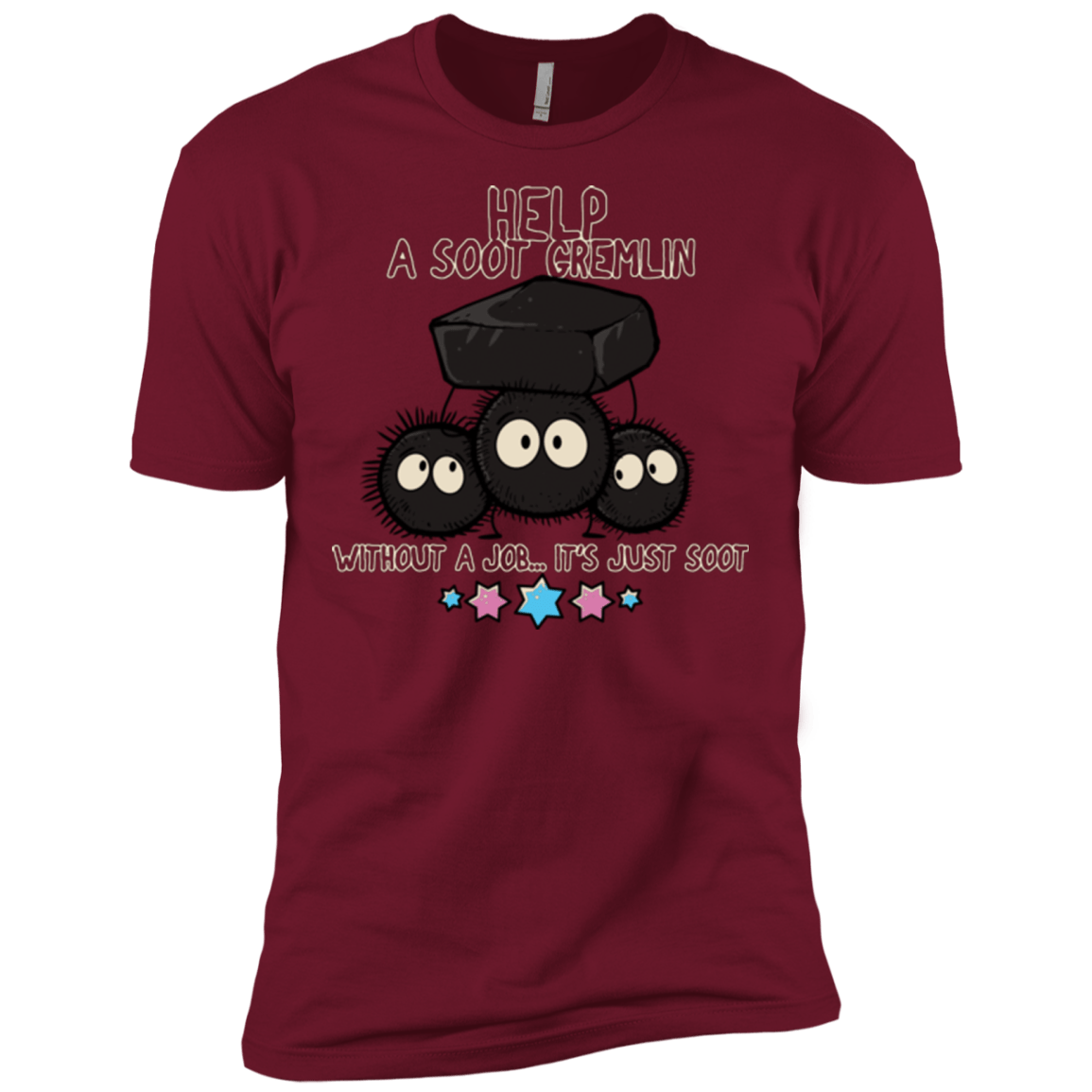 T-Shirts Cardinal / X-Small HELP A SOOT GREMLIN Men's Premium T-Shirt