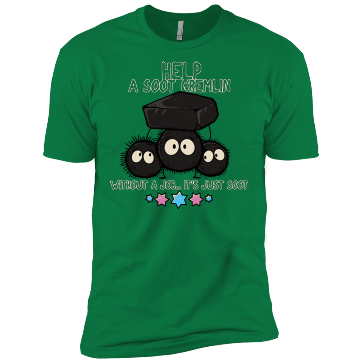 T-Shirts Kelly Green / X-Small HELP A SOOT GREMLIN Men's Premium T-Shirt