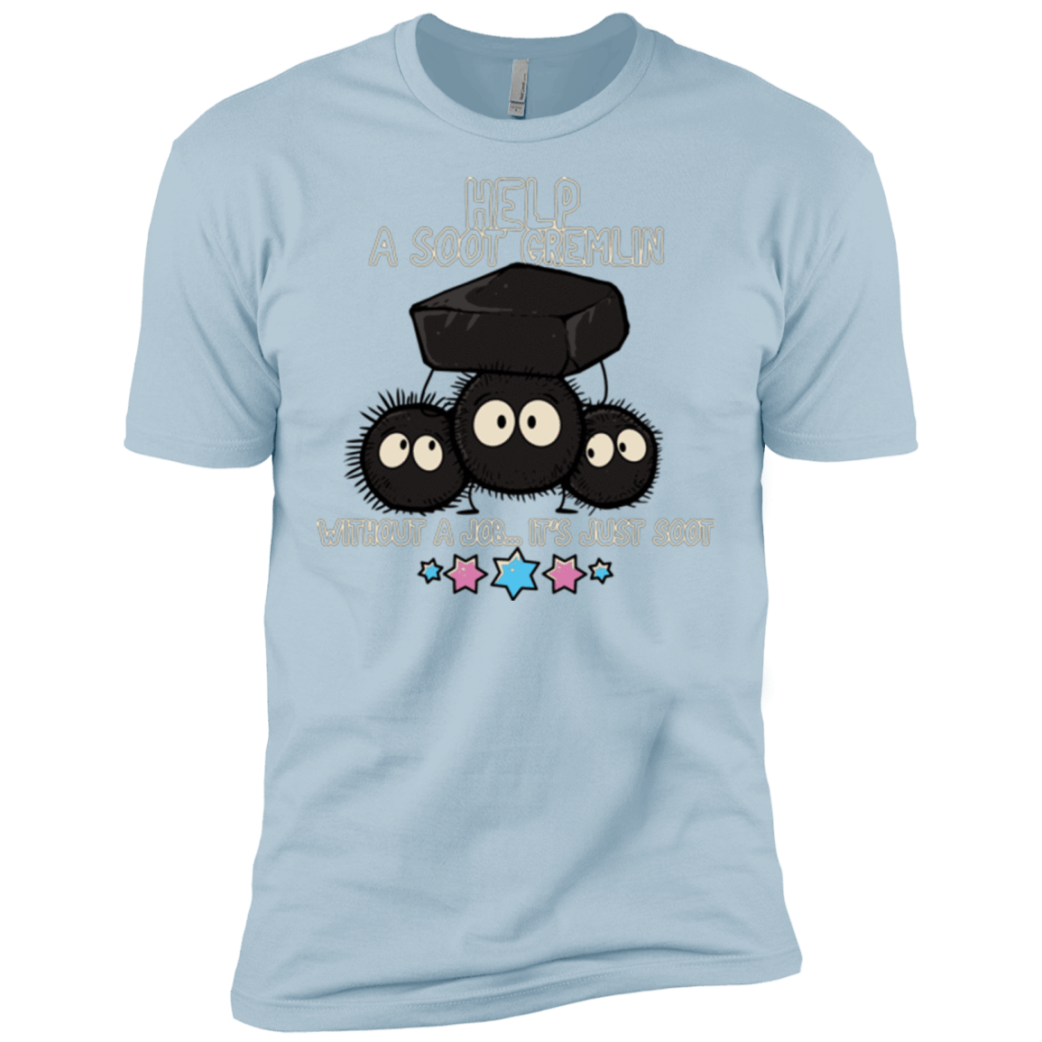 T-Shirts Light Blue / X-Small HELP A SOOT GREMLIN Men's Premium T-Shirt