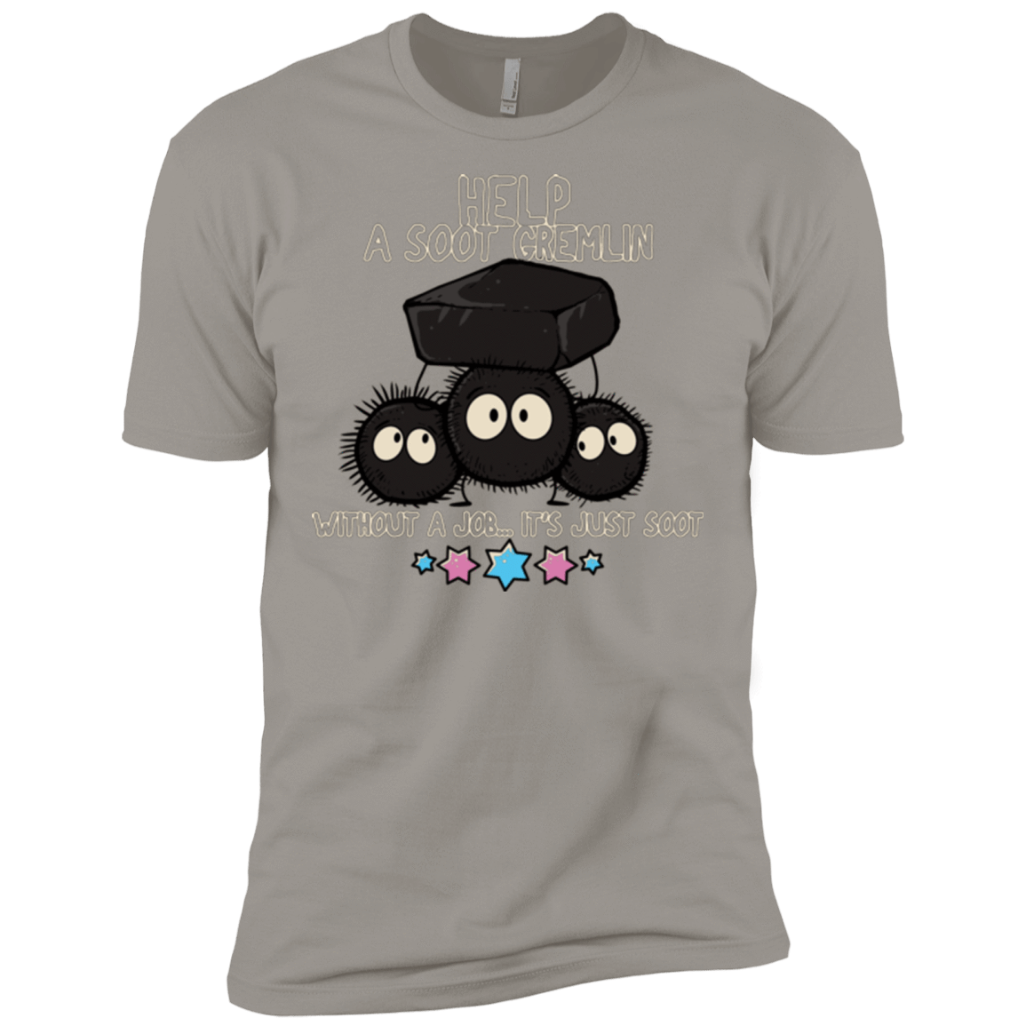 T-Shirts Light Grey / X-Small HELP A SOOT GREMLIN Men's Premium T-Shirt