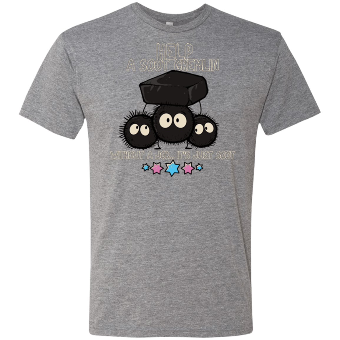 T-Shirts Premium Heather / Small HELP A SOOT GREMLIN Men's Triblend T-Shirt