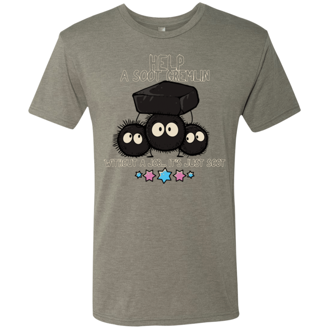 T-Shirts Venetian Grey / Small HELP A SOOT GREMLIN Men's Triblend T-Shirt