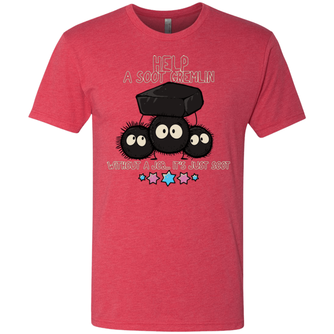 T-Shirts Vintage Red / Small HELP A SOOT GREMLIN Men's Triblend T-Shirt