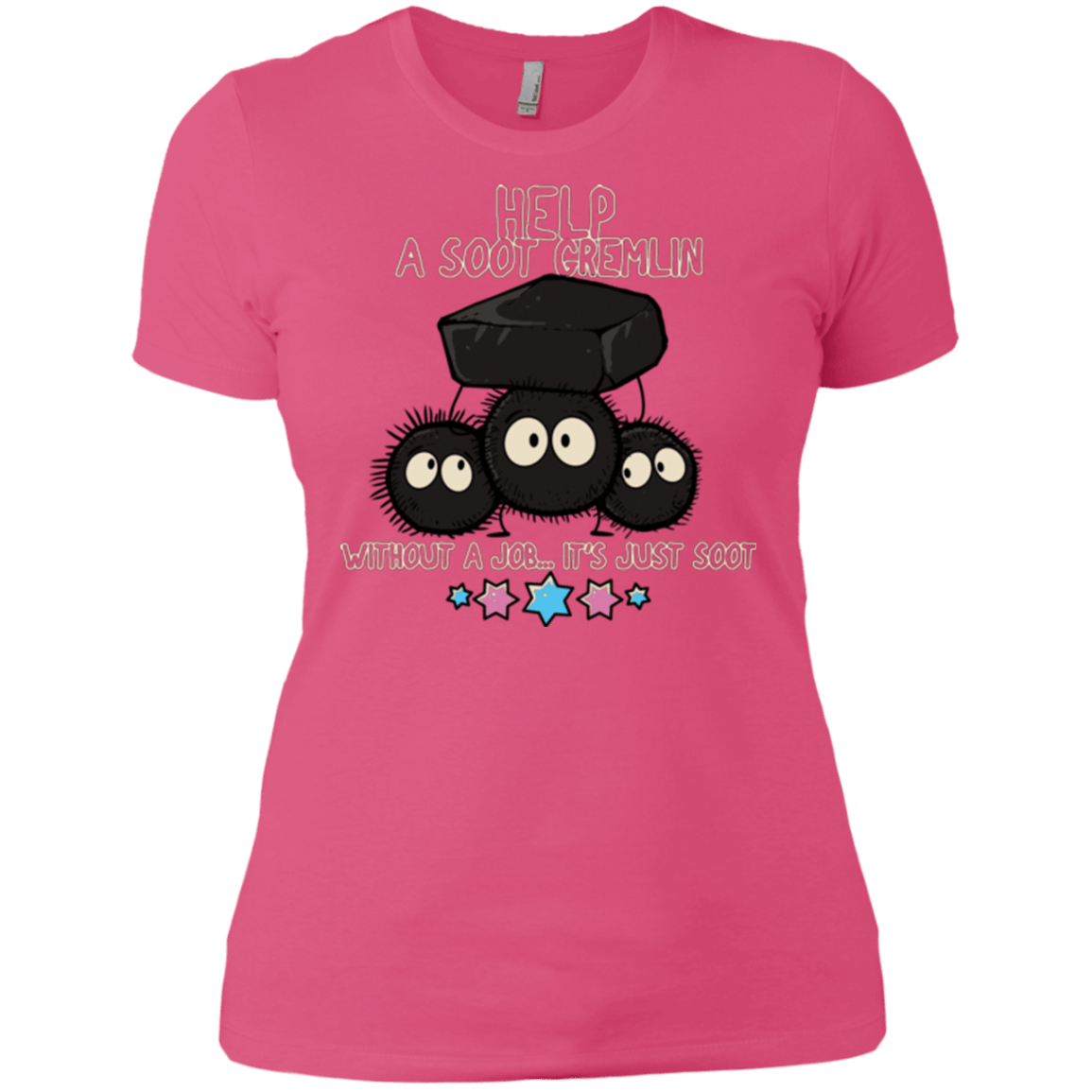 T-Shirts Hot Pink / X-Small HELP A SOOT GREMLIN Women's Premium T-Shirt
